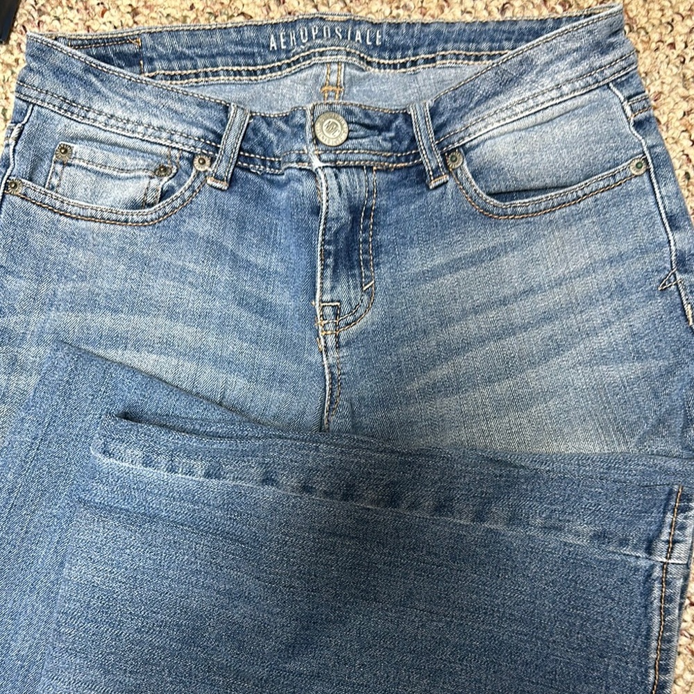 Aeropostale Women's Light Blue Boot Cut Jeans